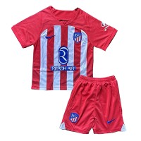 Atletico Madrid Fußballbekleidung Heimtrikot Kinder 2023-24 Kurzarm (+ kurze hosen)